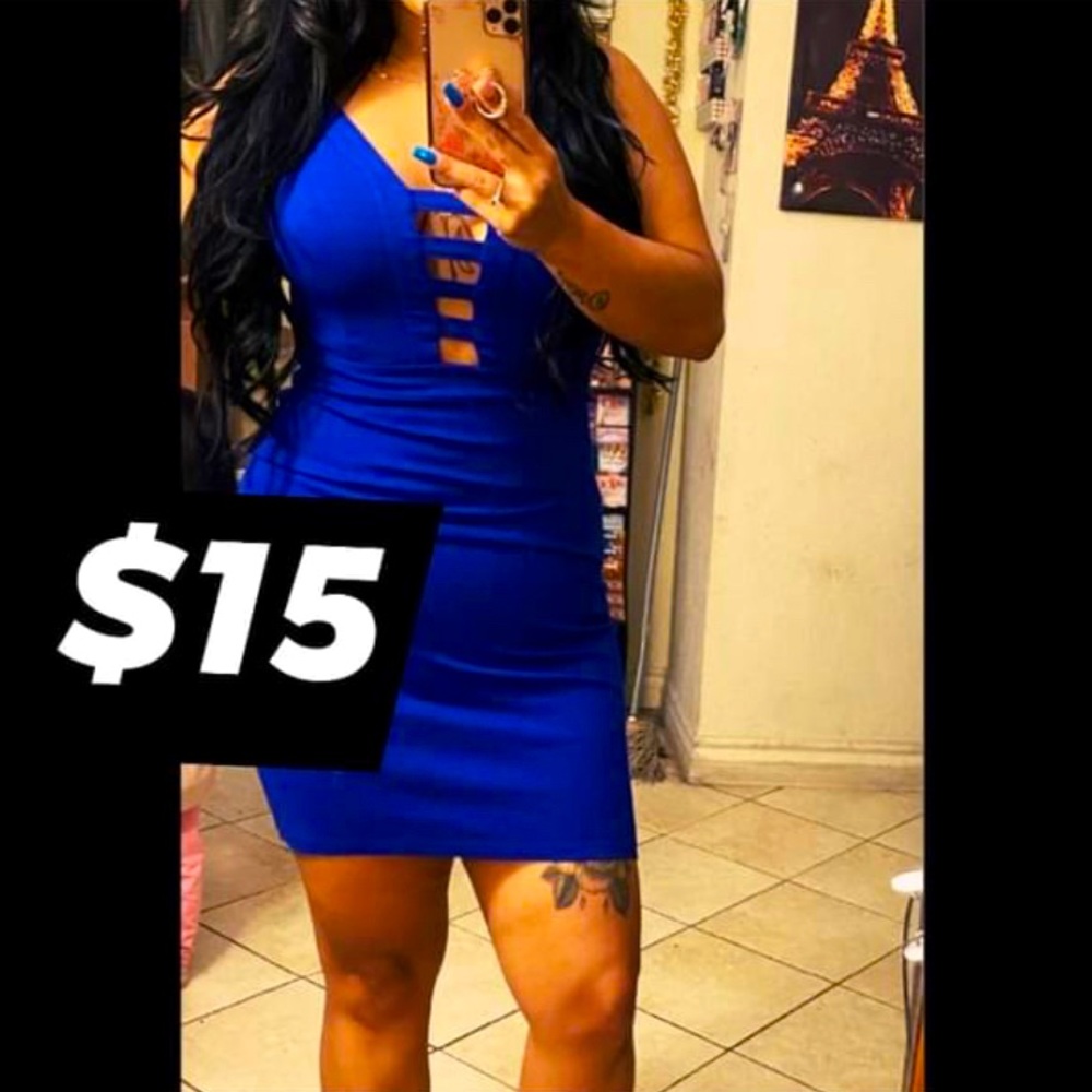 Royal blue dress